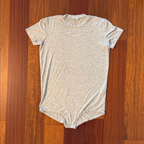 ALIX NYC Bodysuit T-shirt in Grey - Picture 1 of 4